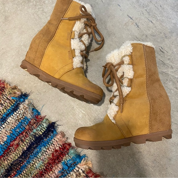 Sorel Women's Joan of Arctic Wedge II Shearling Boots - Picture 3 of 7